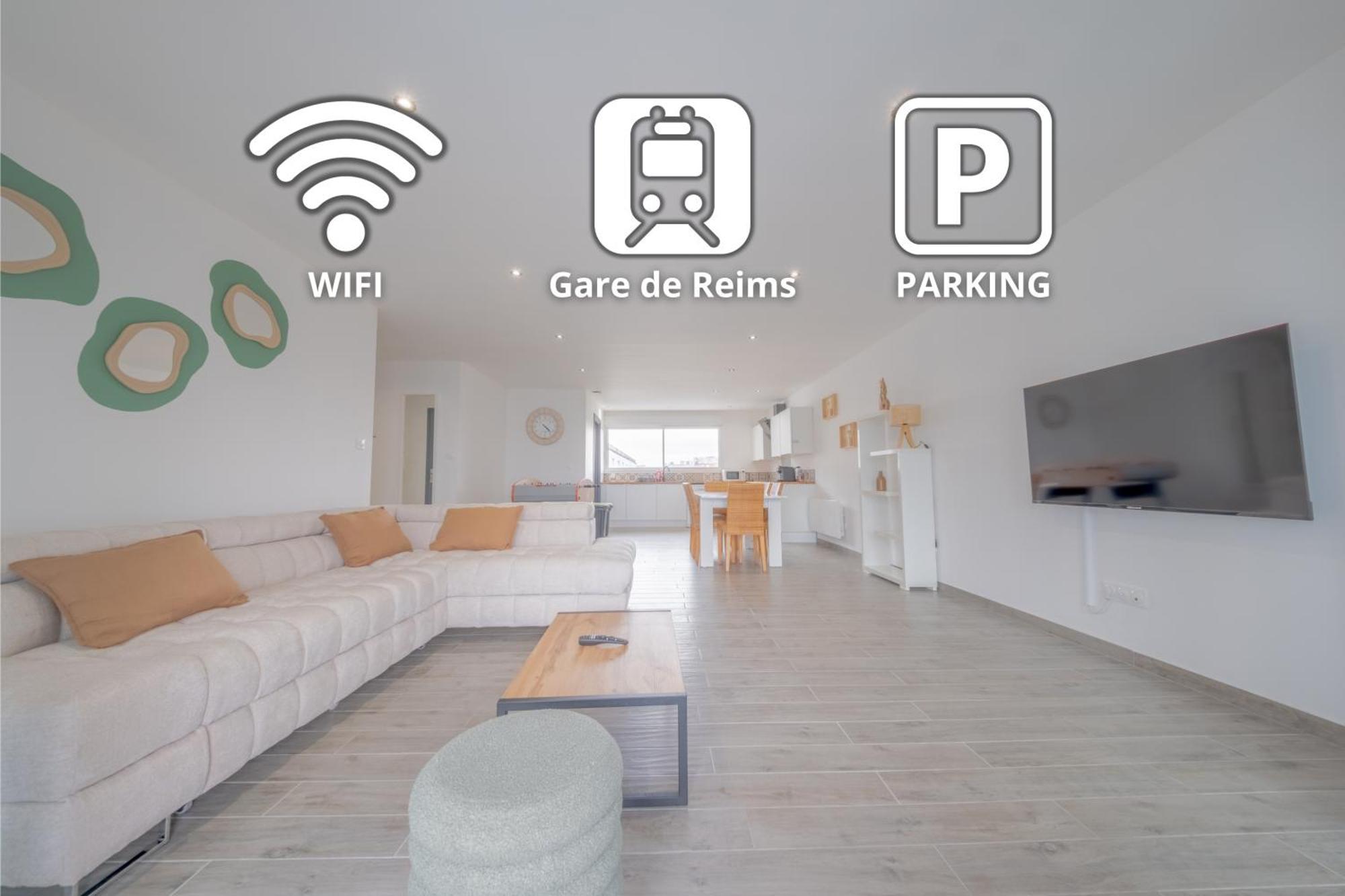 Le Trianon - Parking Prive Apartment Reims Bagian luar foto